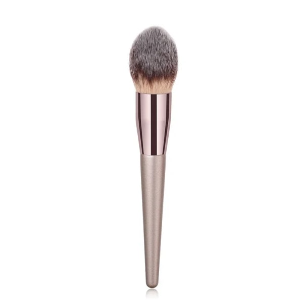 1 st sminkborste Ansikte kindkontur Blusher Nose Foundation Lös Power Kosmetiska Make Up Borstar Tool Powder Blush Kabuki Brush silver brush