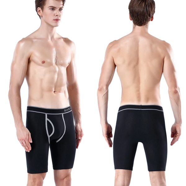 Kamouflage Långkalsonger Herr M/ Flug Boxer Bomullskalsonger Herr Trosor Shorts Man Calvin Comfortable 2020 B14 light Grey XXL