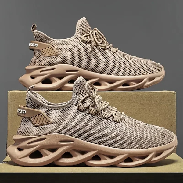 Sneakers til mænd - Casual sko - Sneakers til mænd - Priser - Urban Man Sneakers til mænd 2024 - Casual sportssko - Original sportssko - Deler ud til mænd 0013-Khaki 40