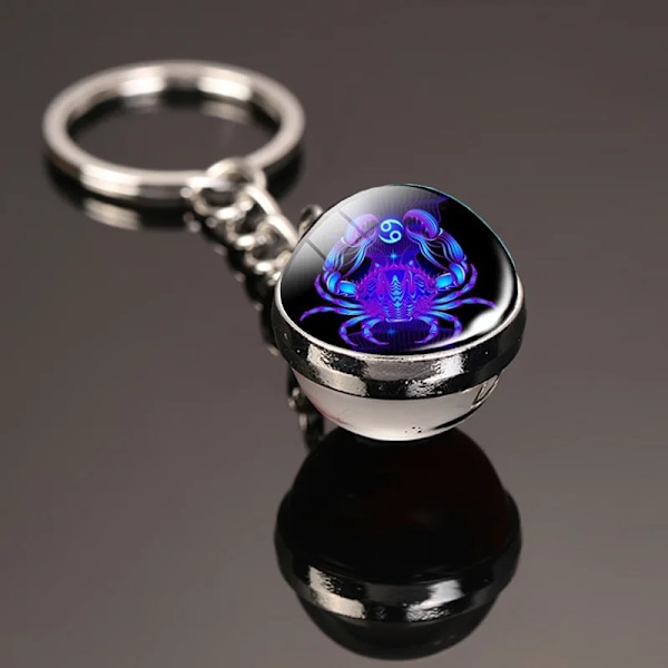 Fashion Key Chain 12 Constellations Creative Key Chain 12 Constellation - Creative 12 Creative Scorpio luminous