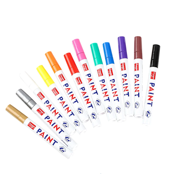 Malerpen M101 Markør Badminton Ketsjer Touch Up Maling Pen DIY Kunstmaling Graffiti Pen 2.8Mm yellow