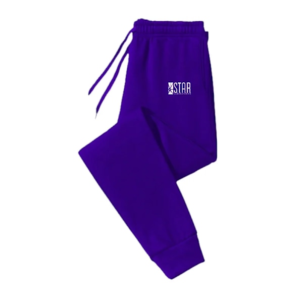 Joggers Mode Baggy Byxor Casual Sweatbyxor Bekväm Fitness Byxor Mjuk 2024Nytt purple 1 M