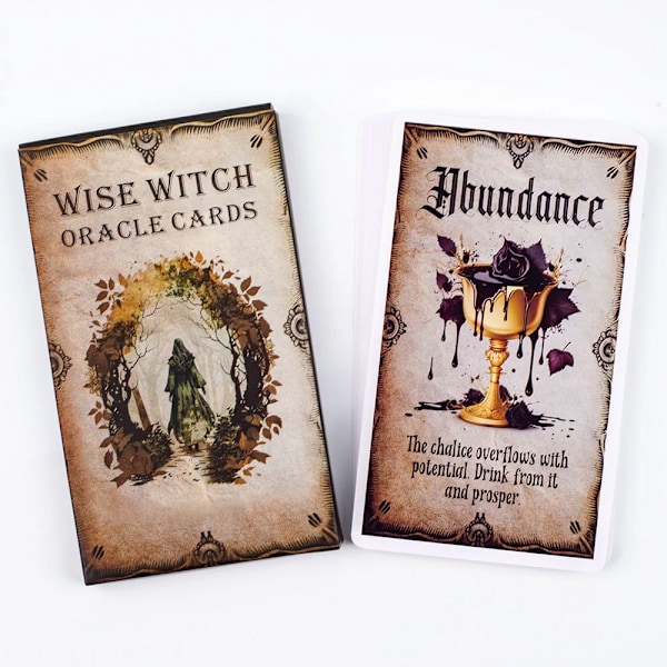 Wise Witch Oracle Cards 20 Kort 12*7Cm Spådom Skæbne Tarot Oracle Kort Fest Underholdning Brætspil TK49K