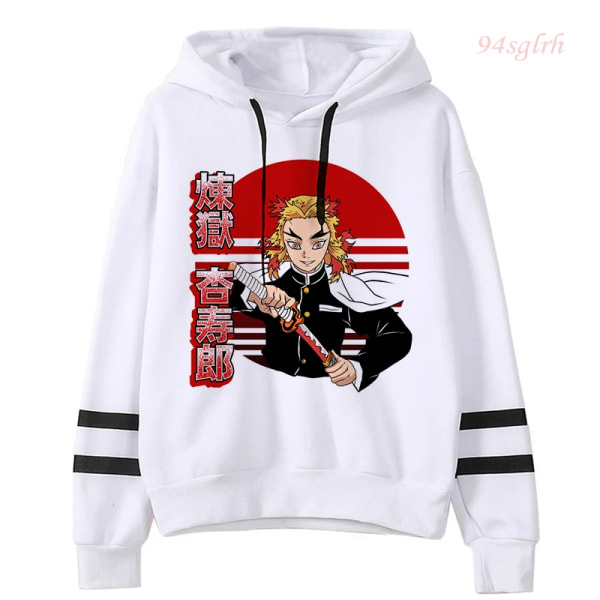 Unisex Demon Slayer Anime Harajuku Hoodies Herr Tanjiro Zenitsu Nezuko Hoody Estetiska Kläder Kimetsu No Yaiba Manga Sweatshirt 53008 Asian S