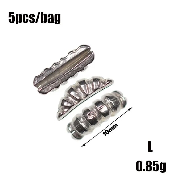 5PCS/Set Ribbed Fishing High Quality Tungsten Alloy Fly Tying Material Fast Sinking Scud/Shrimp Bodies Shell Fly Tying Material L