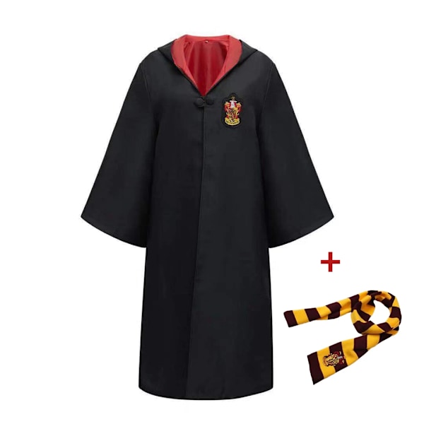 Vuxna Barns Mantel Halloween Cosplay Kostym Harris School Of Häxkonst Och Trollkarl Hatt Slips Scarf Set Kläder Kläder Klädnader 8 125