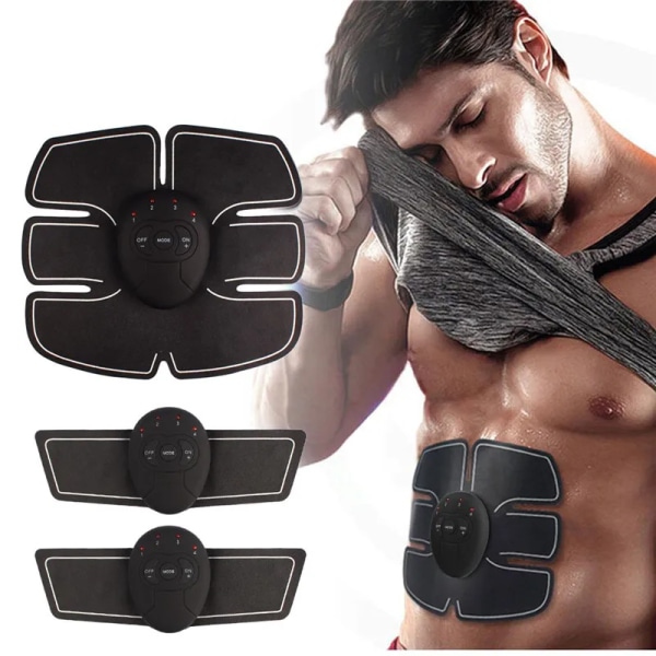 EMS trådlös muskelstimulatortränare Smart Fitness Magträning Kroppsbantning Massageapparat Elektriska klistermärken för viktminskning Sticker Controller