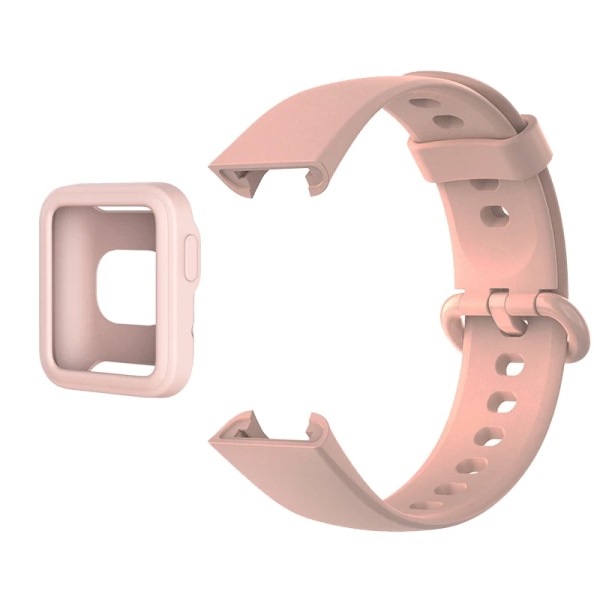 Silikonrem för Xiaomi Mi Watch 2 Lite-band med mjukt case , byte av klockarmband Redmi Watch Mi Poco-armband Khaki with Case For Redmi Watch
