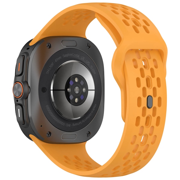 Officiell Silikon Rem För Samsung Galaxy Watch Ultra 47Mm Löparmband För Galaxy Ultra 47Mm Män Kvinnor Klockbander Orange Galaxy Watch Ultra