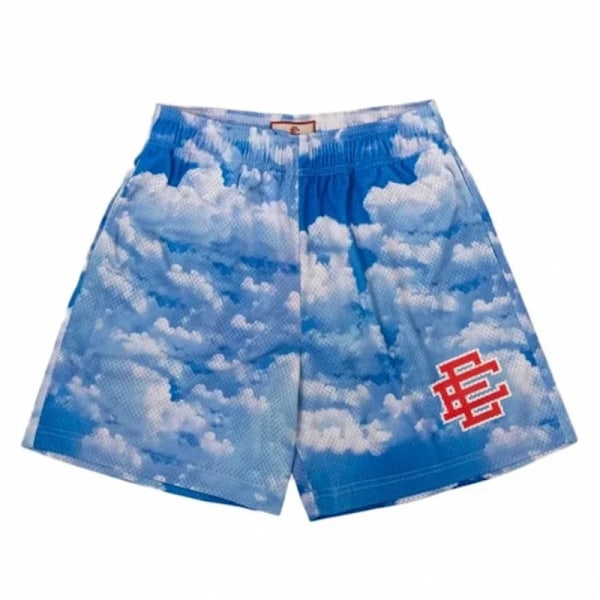 Man Summer Eric Eman Ee Basic Mesh Shorts Classic Floral Printed Gym Shorts Strandshorts W3 M