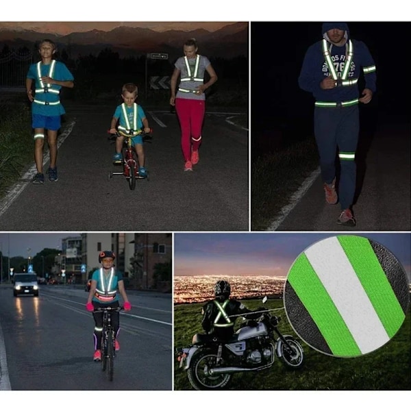 Høj Synlighed Refleksvest Arbejdsbeklædning Motorcykel Cykling Sport Udendørs Refleks Sikkerhedstøj Refleksjakke elasticity orange