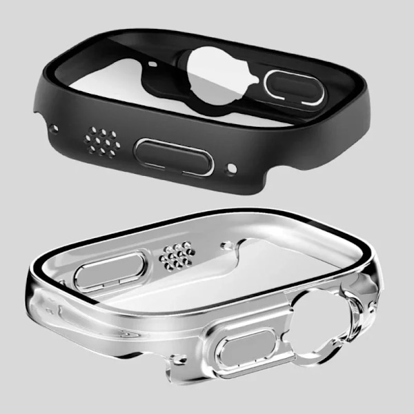 Härdat Glasöverdrag För Apple Watch Ultra 49Mm Rem Smartwatch Tillbehör Pc Bumper Skärmskydd Cases Iwatch Serien S Bandet White 20 For Ultra 49mm