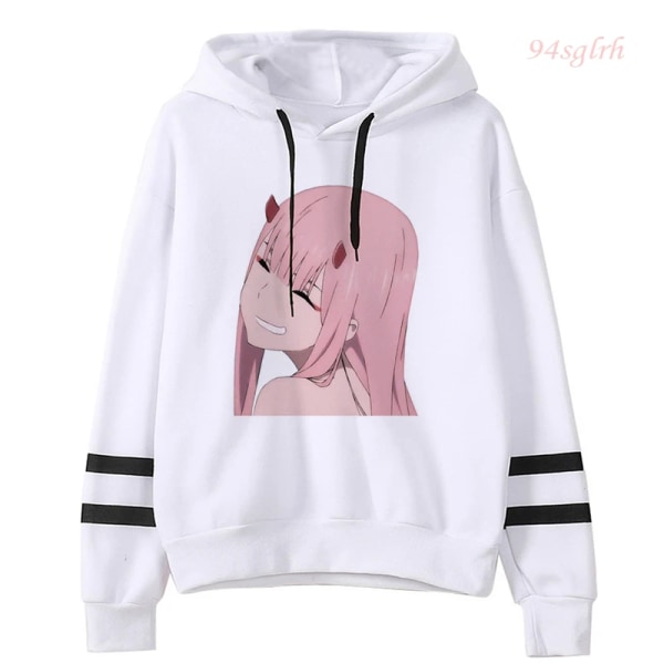 Darling In The Franxx Hoodie Anime Manga Harajuku Zero TWO Beautiful Girl Luvtröjor Unisex Hip Hop Casual Sweatshirt Streetwear 15651 XL