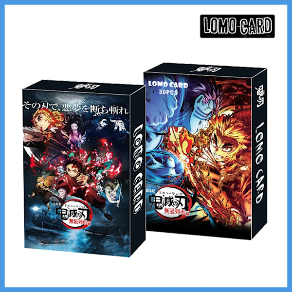 Demon Slayer Japansk Anime Lomo-kort 1pack/30pcs Kortspel Med Postkort Meddelande Present Till Fan Spel Samling Leksak 07