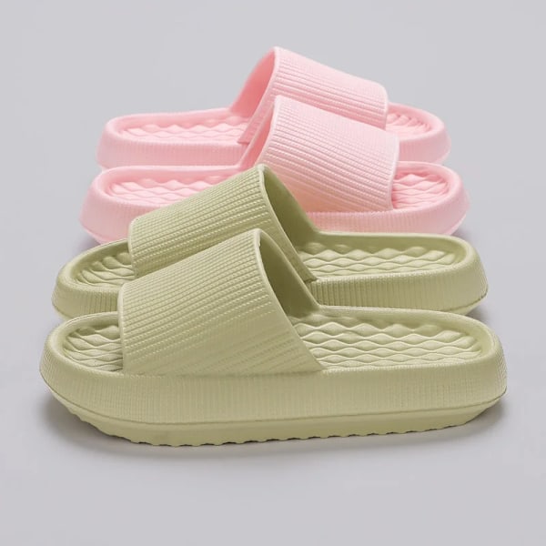 Naisten Paksut Alustan Pilvi Tossut Eva Pehmeä Aurinko Tyyny Liukumäet Kesäranta Flip Flops Naiset Ei-Liukastumista Kylpyhuone Koti Tossu Gray 38-39