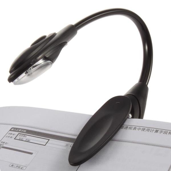 Läs med Lätthet med Vår Boklampa - Läslampa med LED och Klämma black