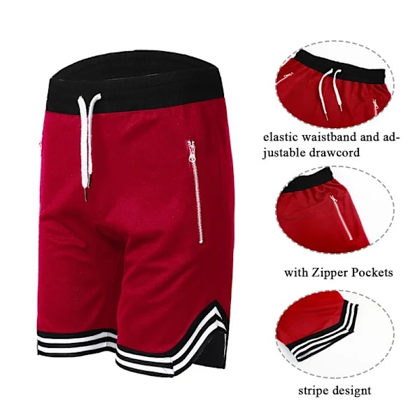 Gym Mesh Running Shorts Män Snabb Torr Lös Sport Basket Fotboll Träning Träning Fitness Sportswear Sommar Andas Mane Khaki XXXL