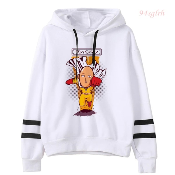 2021 One Punch Man Saitama Sensei Huvtröjor Japanska Anime Sweatshirts Herr Harajuku Manga Grafisk Hoodie Unisex Hip Hop Streetwear 30250 XL