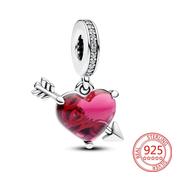 Ny 925 Sterling Sølv Lilla Murano Perler Pansy Blomst Dangle Charm Passer Til Original Pandora Halskæde Smykker Mors Dag Gave JJ056