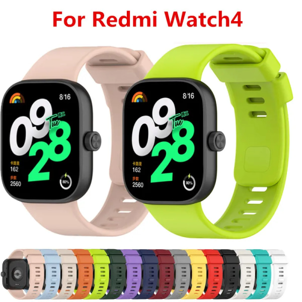 Original silikonrem för Redmi watch 4 SmartWatch Armband för Redmi watch 4 Armband Klockband Sporttillbehör khaki For Redmi watch4