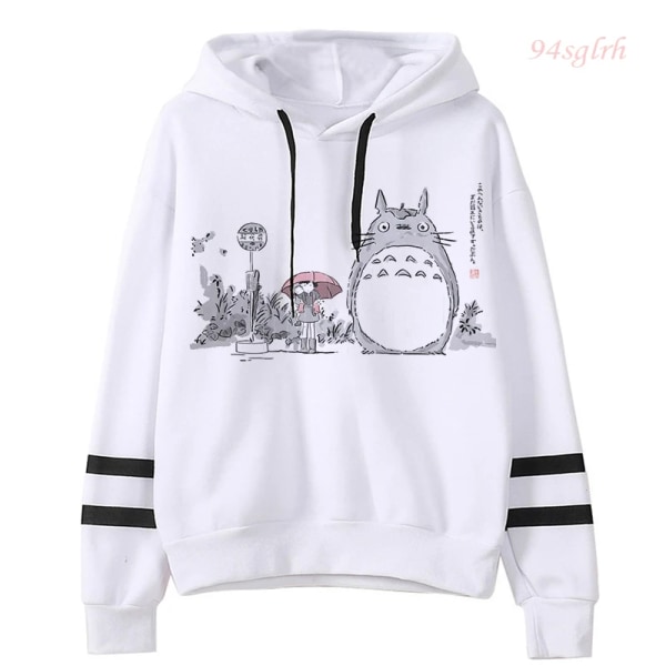 Kawaii My Neighbour Totoro Hoodies Dam Harajuku Hoodie Miyazaki Hayao Rolig Tecknad Grafisk Sweatshirts Kvinna 1 Asian 2XL