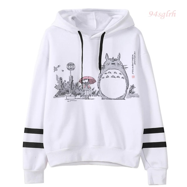 Kawaii My Neighbour Totoro Hoodies Dam Harajuku Hoodie Miyazaki Hayao Rolig Tecknad Grafisk Sweatshirts Kvinna 10 Asian L