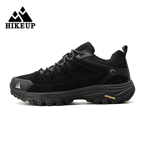 Läder Utomhusvandringsskor för män Turistvandringssneakers Bergsklättringsled Joggingskor för män Factory Outlet Black 41
