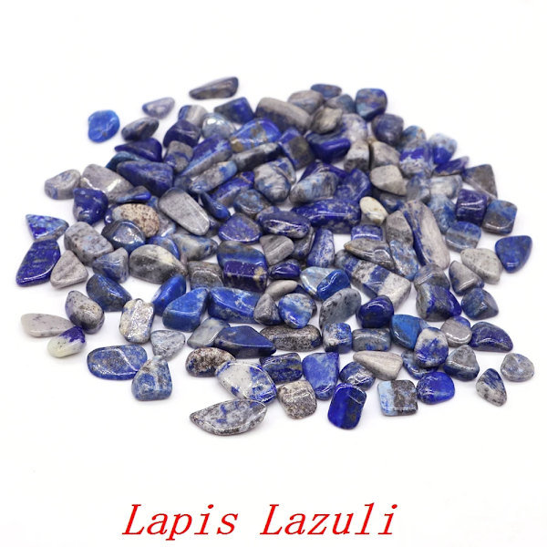 Natursten Gråsten Krystaller Chip Kvarts Malm Mineraler Reiki Healing Tumbled Agater Prøve Hjem Akvarium Fiskedam Dekoration Lapis Lazuli 20g