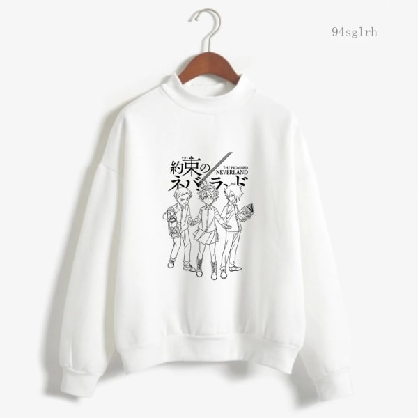 The Promised Neverland Hoodie Herr Harajuku Mode Streetwear Emma Norman Ray Kawaii Cartoon Graphic Sweatshirt Unisex Man 30956 XL