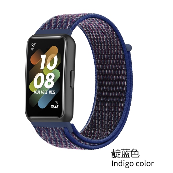 Nylon Rem För Huawei band 7 8 Sport Rem Smartwatch tillbehör Justerbart Ersättningsarmband För Huawei watch 78 Indigo For Huawei 7