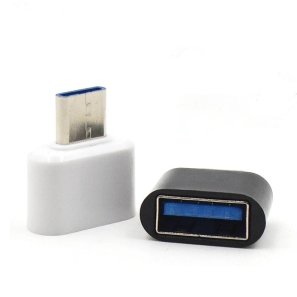 Omvandlare av USB OTG-anslutning av typ C mâle mot USB 3.0 femelle, adapter för Macbook Samsung S20, diskblixt White
