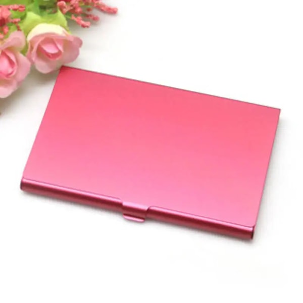 Woman Men Stainless Steel Aluminium Business ID Name Credit Card Holder Case Metal Wallet Office Supplies Fast Shipping New a