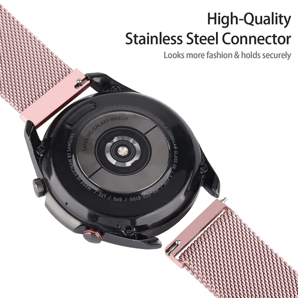 22 mm magnetiskt watch för Huami Amazfit GTR 4 3 Pro 2 2e Rostfritt stål Mesh Armband remslinga för GTR 47 mm Pace Stratos black