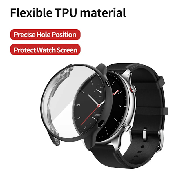 Mjuk Tpu Full Protector Case Cover För Amazfit Gtr 2/Gtr 3/Gtr 4 Skal Gtr3 Pro/3Pro/Gtr2e/Gtr4 3 For Amazfit GTR 4