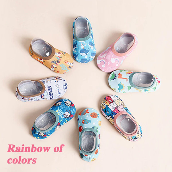 Dreng Børn Strand Vandsport Sneakers Barn Svømning Aqua Barfoot Sko Baby Pige Surf Fiskeri Dykning Indendørs Udendørs Slippere Dør WDK lan se hou zi XS(7-14Months)12.7CM