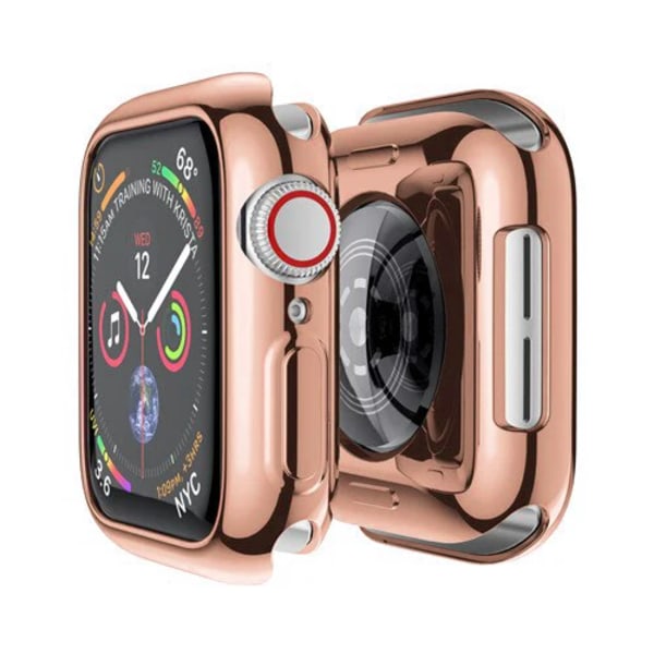 TPU- cover för apple watch Case 44MM 45MM 41MM 42MM 38MM 40MM Helt stötfångarbandsskydd iwatch-serien 9 8 7 6 5 3 SE tillbehör rose gold 38mm Series 321