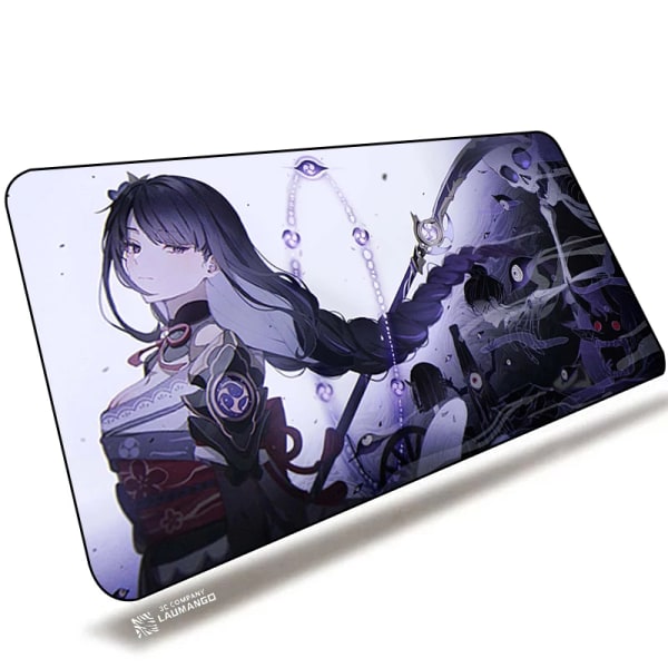 Musmatta Genshin Impact Musmatta Baal Raiden Shogun speltillbehör PC Gamer-skåp Skrivbordsmatta Tangentbord Dator Skrivbordsmatta Xxl ZY002343 300x600x3mm