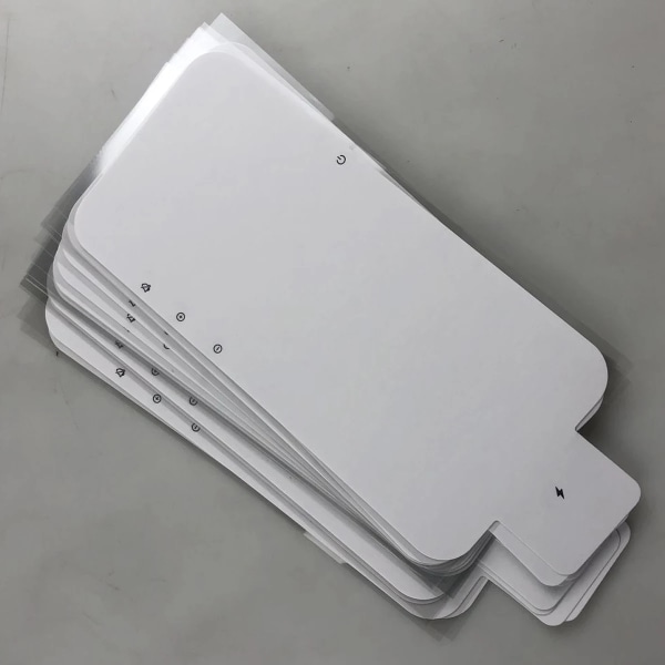 20st Ny plastfabriksfilm framtill för iPhone 15 Pro Max 13 12 Mini 11 14 Pro Max Plus LCD-skärmskydd för mobiltelefon 20Pcs White Plastic Factory Film