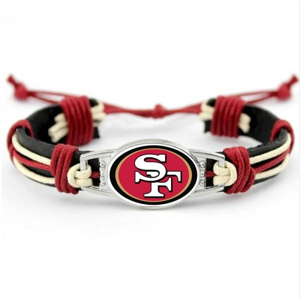 32 National Football League Fashion Läderarmband är justerbara för män och kvinnor Bill a