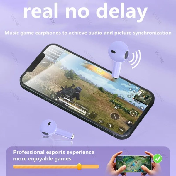Original Pro6 TWS Touch Control Trådlösa hörlurar Bluetooth 5.0 hörlurar Sport hörlurar Musikheadset för Iphone Xiaomi telefoner Pro 6 green