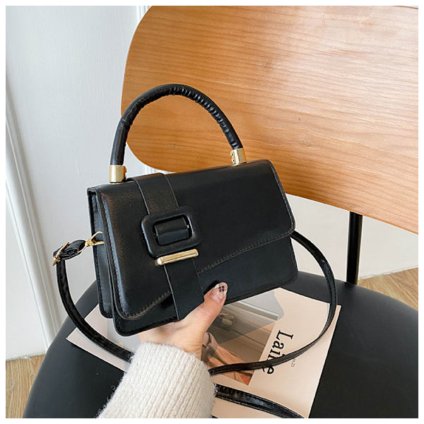 Ny 2022 Internet Kendis Crossbody All-Matching Tekstur Håndtaske Koreansk Stil Enkel Mode Axel Tekstur Lille Firkantede. Tasken Red