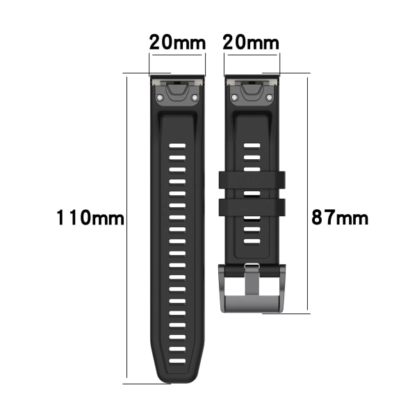 26mm silikonrem för Garmin fenix 7X 7 7S 6X 6 Pro 6S 5 5X Plus Smart watch Band Armband för Garmin Descent mk2i mk3 51mm 12 Garmin Fenix5
