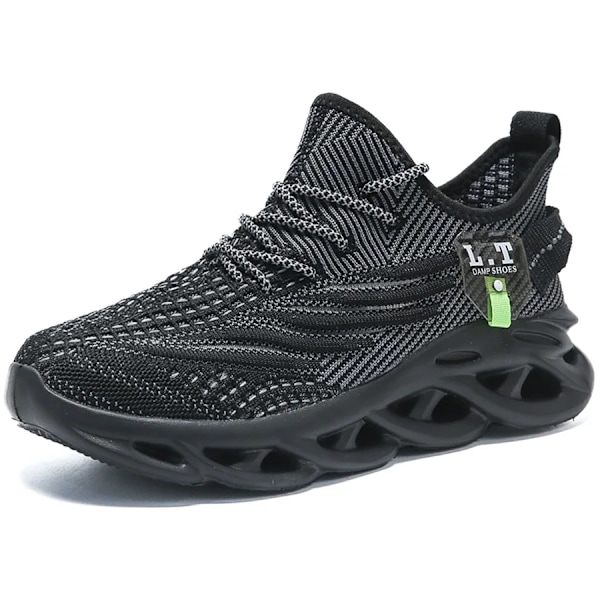 Vanmie Mesh Sneakers Sko Mænd Sommer Åndbar Sport Løbesko Til Mænd Blødt Letvægt Mand Casual Sneaker Sommeren black 41