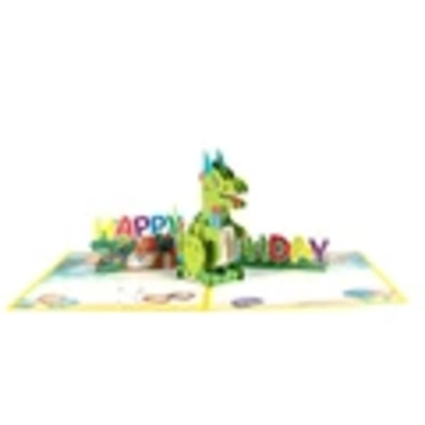 Happy Birthdays Card 3D Popup Dinosaur Greetings Cards with Envelope for Wife Girlfriend Mom Boyfriend Party Family Gift 1 set