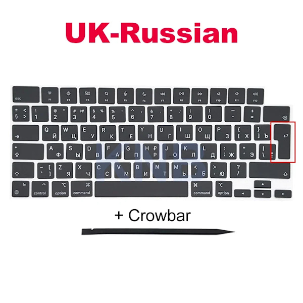 Nya Brittiska Ryska Tangentbords Tangentkapslar För Macbook Pro M1 M2 14&Quot; 16&Quot; A2442 A2485 A2779 A2780 Keycaps 2021–2023 År Norway