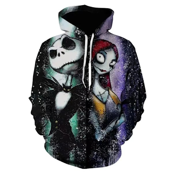 Hösten Nya Halloween Hoodies Mardröm Före Jul 3D Skriv Ut Hoodie Män Kvinnor Mode Överdimensionerade Sweatshirts Träningsdräkter WY1010001 XXXL