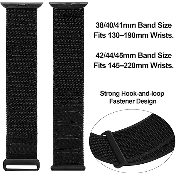 Nylonrem til Apple Watch Ultra 10 9 8 7 SE 6 5 46MM 42MM 40MM 44MM smartwatch tilbehør armbånd iWatch serie 45MM 41MM sunny S10-42MM 38 40 41MM