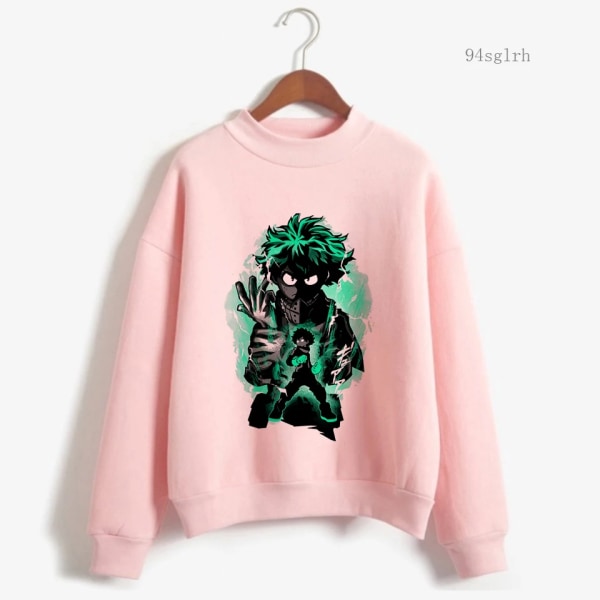 My Hero Academia Anime Hoodies Herr Boku No Hero Academia Casual Sweatshirt Harajuku Lös Hip Hop Streetwear Unisex Toppar Man 16501 XXL