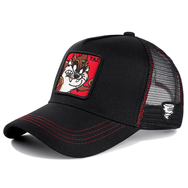 Høj Kvalitet Brand Disney Anime Tegnefilm Bomuld Baseball Cap Mænd Kvinder Hip Hop Dad Mesh Hat Trucker Hat Dropshipping TAZ RED