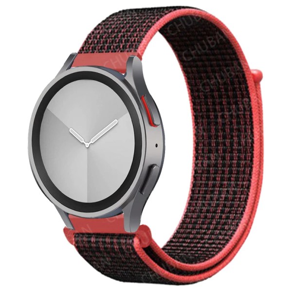 Nylon för Samsung Galaxy Watch 6/5/ pro/4/Classic/active 2 43-47-40-44mm 20mm/22mm sportarmband huawei gt 2/e/3 rem 10 red and black 22mm watch band